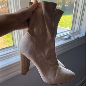 Cream Mini Boots